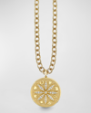 SYDNEY EVAN CABLE CHAIN AND SAND DOLLAR COIN PENDANT NECKLACE
