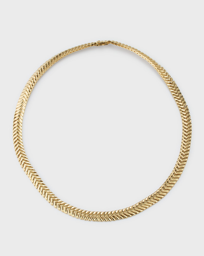 Anita Ko 18k Yellow Gold Zipper Choker In 05 Yellow Gold