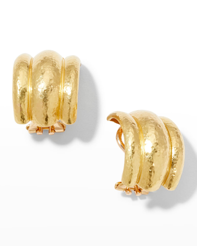 Elizabeth Locke Amalfi 19k Gold Huggie Earrings In 05 Yellow Gold