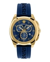 Versace Geo Chrono Silicone Watch In Multi