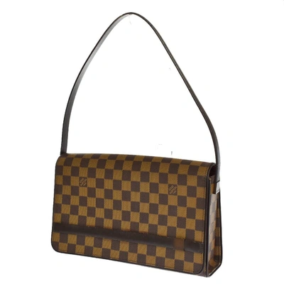 Pre-owned Louis Vuitton Tribeca Canvas Shoulder Bag () In Brown