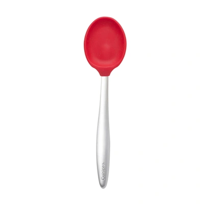Cuisipro 8-inch Silicone Piccolo Solid Spoon In Red