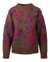 Ferragamo Floral Wool Sweater In Multi