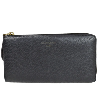 Pre-owned Louis Vuitton Comete Leather Wallet () In Black