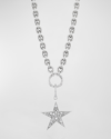 SHERYL LOWE STAR PENDANT CABLE CHAIN NECKLACE WITH DIAMONDS