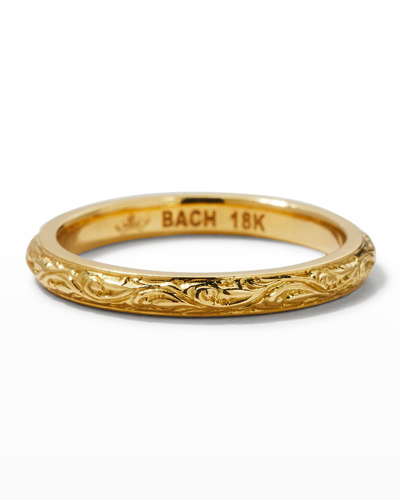 Cynthia Bach 18k Engraved Stack Ring In Gold