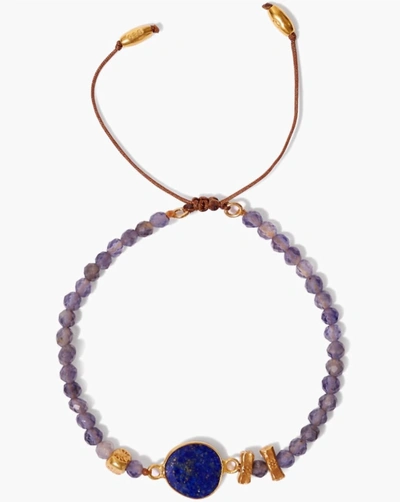 Chan Luu Women's Iolite Pull Tie Bracelet In Blue