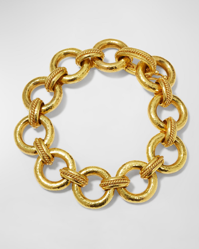 Elizabeth Locke Ravenna Link Bracelet With Hidden Clasp In 05 Yellow Gold