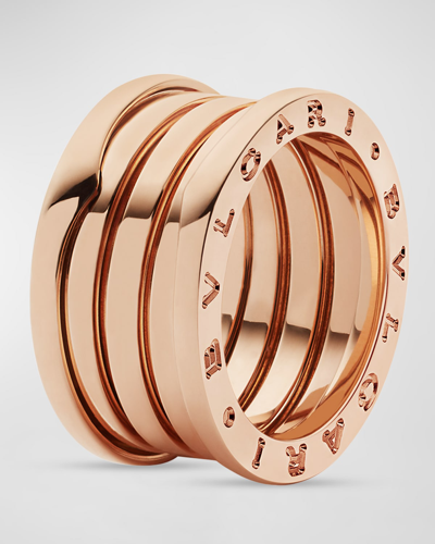 Bvlgari B.zero1 18k Rose Gold 4-band Ring