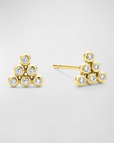 Lagos 18k Gold And Diamond Triangle Stud Earrings In 05 No Stone
