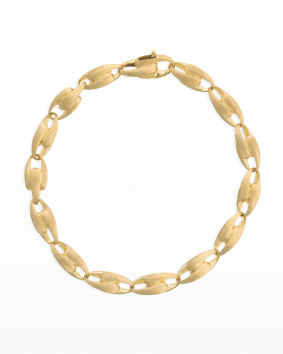 Marco Bicego Lucia 18k Alternating Chain-link Bracelet, 7"l In Gold