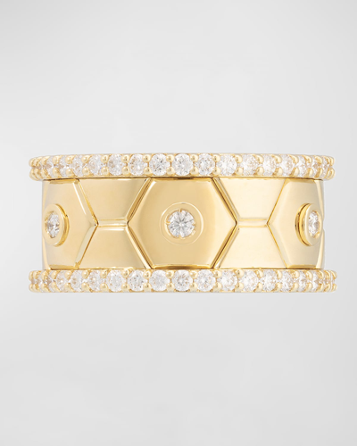 Miseno Baia Sommersa 18k Yellow Gold Eternity Ring With White Diamonds