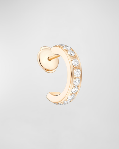 Piaget Possession 18k Rose Gold Diamond Single Earring In 15 Rose Gold