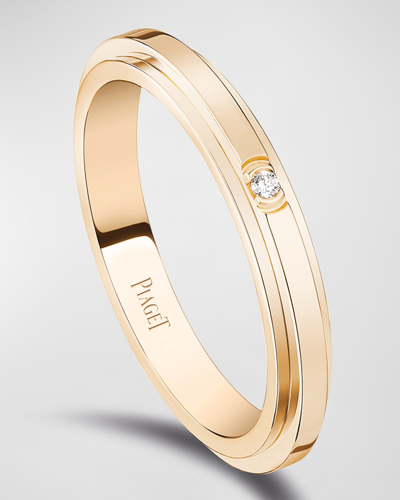 Piaget Possession 18k Rose Gold 1-diamond Ring In 15 Rose Gold