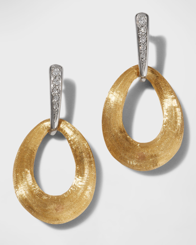 Marco Bicego 18k Lucia Loop Earrings With Diamonds In 05 Yellow Gold
