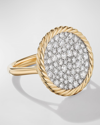DAVID YURMAN DY ELEMENTS RING WITH DIAMONDS IN 18K GOLD, 21.2MM