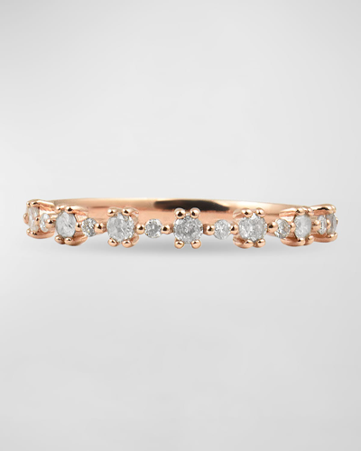 Stevie Wren 14k Rose Gold Diamond Flowerette Ring