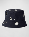 MAISON MICHEL AXEL ALL-OVER EYELET BUCKET HAT