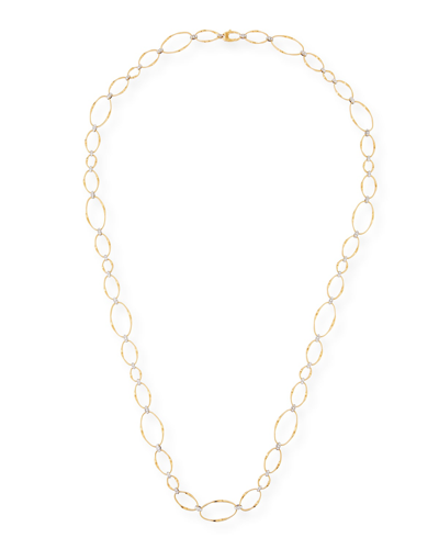 Marco Bicego Marrakech Onde 18k Long Diamond Necklace In 05 Yellow Gold