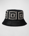 MAISON MICHEL AXEL KNIT BUCKET HAT