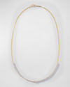 LANA 14K GOLD HERRINGBONE DIAMOND TENNIS NECKLACE