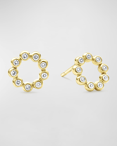 Lagos 18k Gold And Diamond Petite Circle Stud Earrings In 05 No Stone
