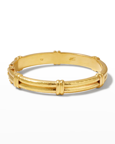 Elizabeth Locke 19k Gold Banded Bangle Bracelet In 05 Yellow Gold