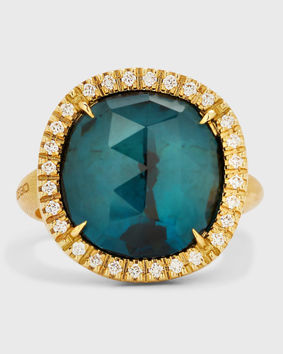 Marco Bicego 18k Yellow Gold Jaipur Sunset Ring In Blue Topaz In 05 Yellow Gold