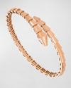 Bvlgari Womens Rose Gold Serpenti Viper 18ct Rose-gold Bangle Bracelet