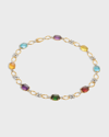 MARCO BICEGO MARRAKECH ONDE 18K YELLOW AND WHITE GOLD GEMSTONE COLLAR NECKLACE
