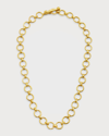 ELIZABETH LOCKE 19K YELLOW GOLD LARGE FARNESE LINK NECKLACE WITH TOGGLE, 21"L