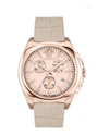 Versace Medusa Chrono Leather Watch In Multi