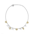 Philipp Plein Necklace With Alternating Gold-tone And Crystal Charms In Metallic