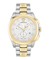 Versace Geo Chrono Bracelet Watch In Multi