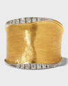 MARCO BICEGO LUNARIA 18K GOLD MEDIUM BAND RING WITH DIAMONDS