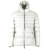 Centogrammi Reversible White Nylon Hooded Jacket In White