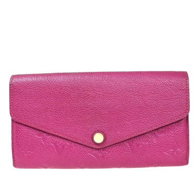 Pre-owned Louis Vuitton Leather Wallet () In Pink