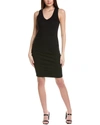 Michael Stars Esme Ribbed Dress In Black