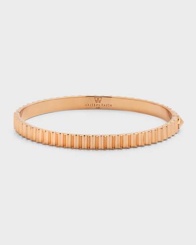 Walters Faith 18k Yellow Gold Fluted Bangle