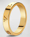 BVLGARI BULGARI BULGARI PLAIN BAND RING IN 18K YELLOW GOLD, EU 59 / US 8.75