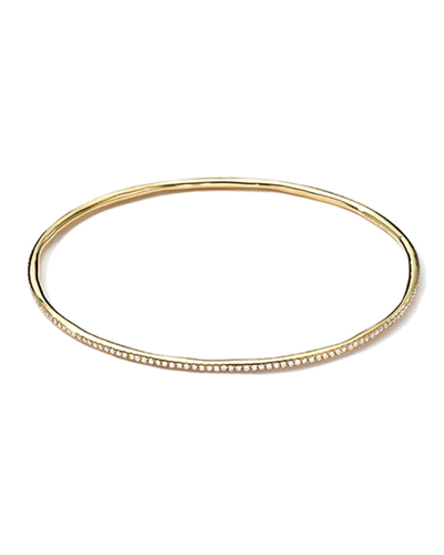 Ippolita 18k Gold Stardust Diamond Bangle Bracelet In 40 White