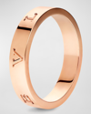 BVLGARI BULGARI BULGARI PLAIN BAND RING IN 18K ROSE GOLD, EU 55 / US 7.25