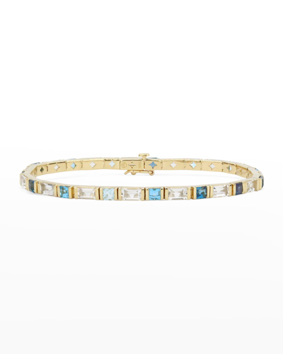 Stevie Wren Princess Bar Tennis Bracelet In Gold