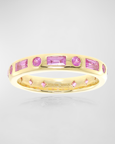 Stevie Wren Bag And Round Eternity Ring In Pink