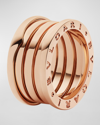 Bvlgari B. Zero1 Pink Gold 4-band Ring, Eu 54 / Us 6.75