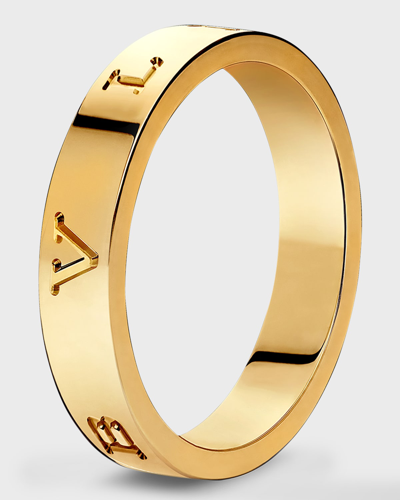 Bvlgari Bulgari Bulgari Plain Band Ring In 18k Yellow Gold, Eu 49 / Us 5