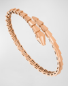 Bvlgari Womens Rose Gold Serpenti Viper 18ct Rose-gold Bangle Bracelet