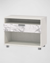 Bernhardt Stratum Nightstand With 1 Arabescato Drawer