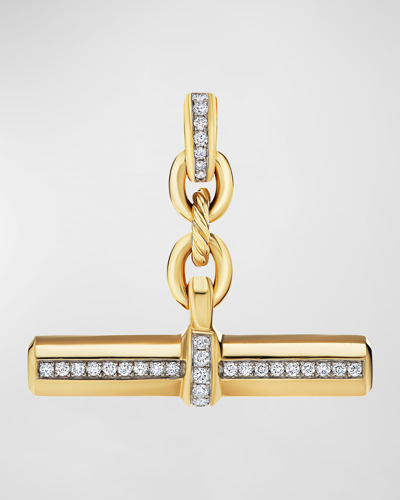 David Yurman Lexington Pendant With Diamonds In 18k Gold, 6.5mm In 40 White