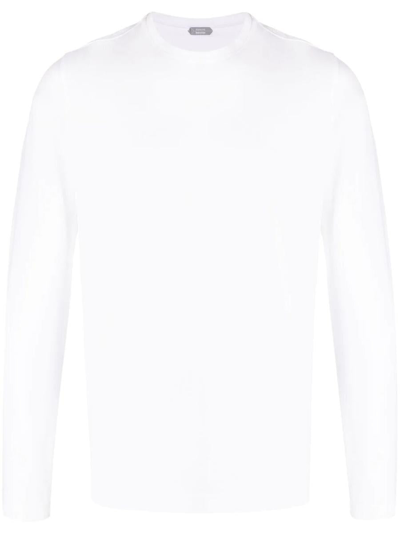 Zanone Long Sleeves T-shirt Clothing In White